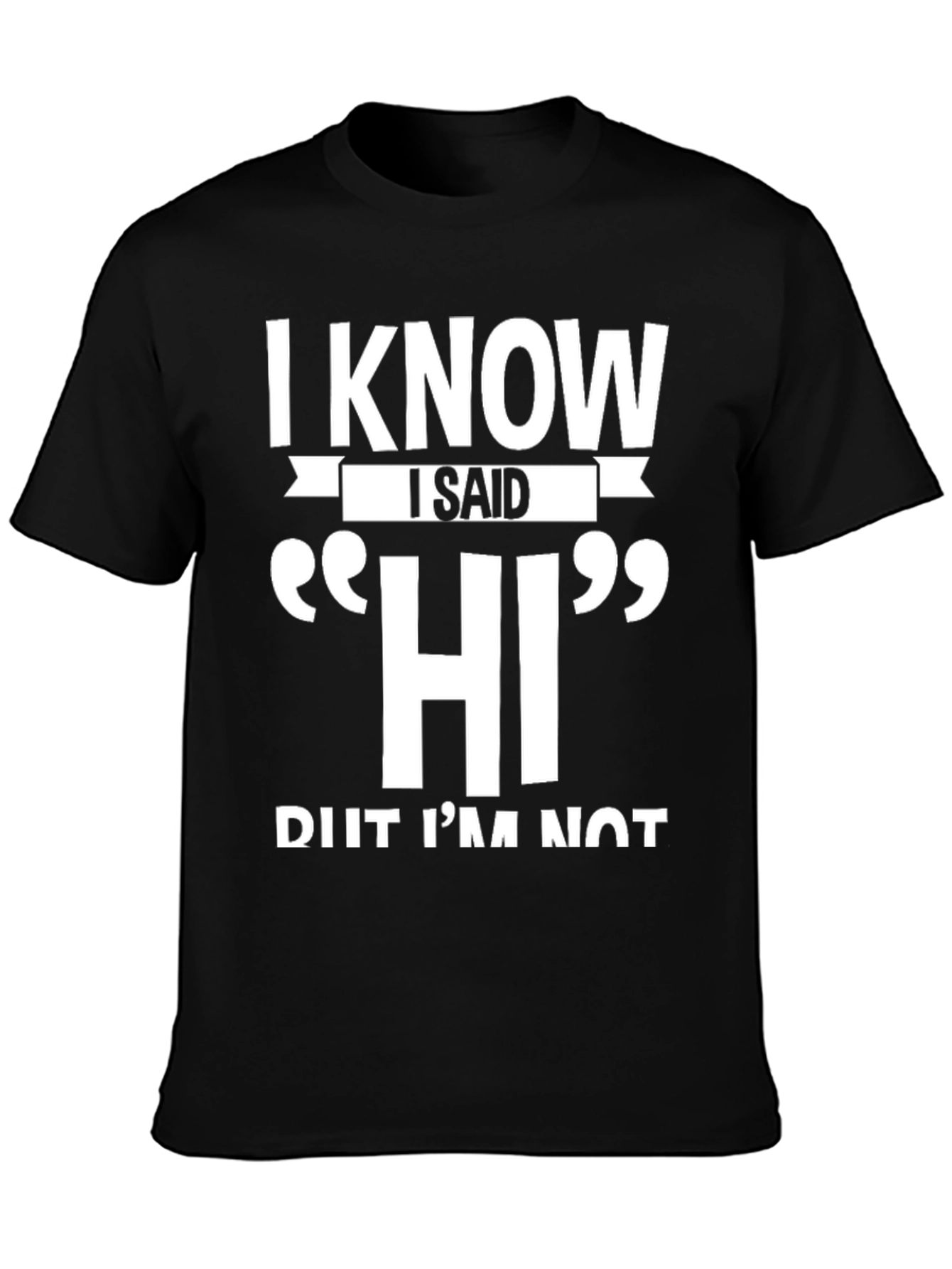 I Know I Said HI Funny Sarcastic T-Shirt