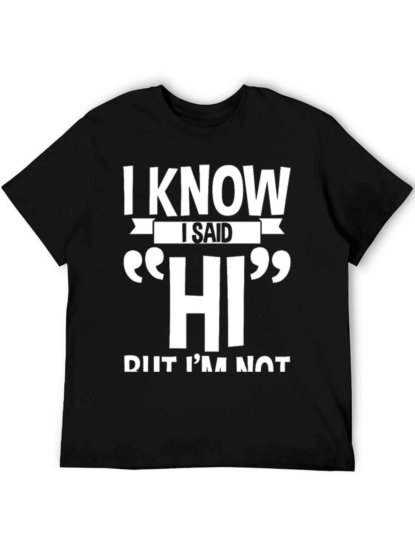 I Know I Said HI Funny Sarcastic T-Shirt