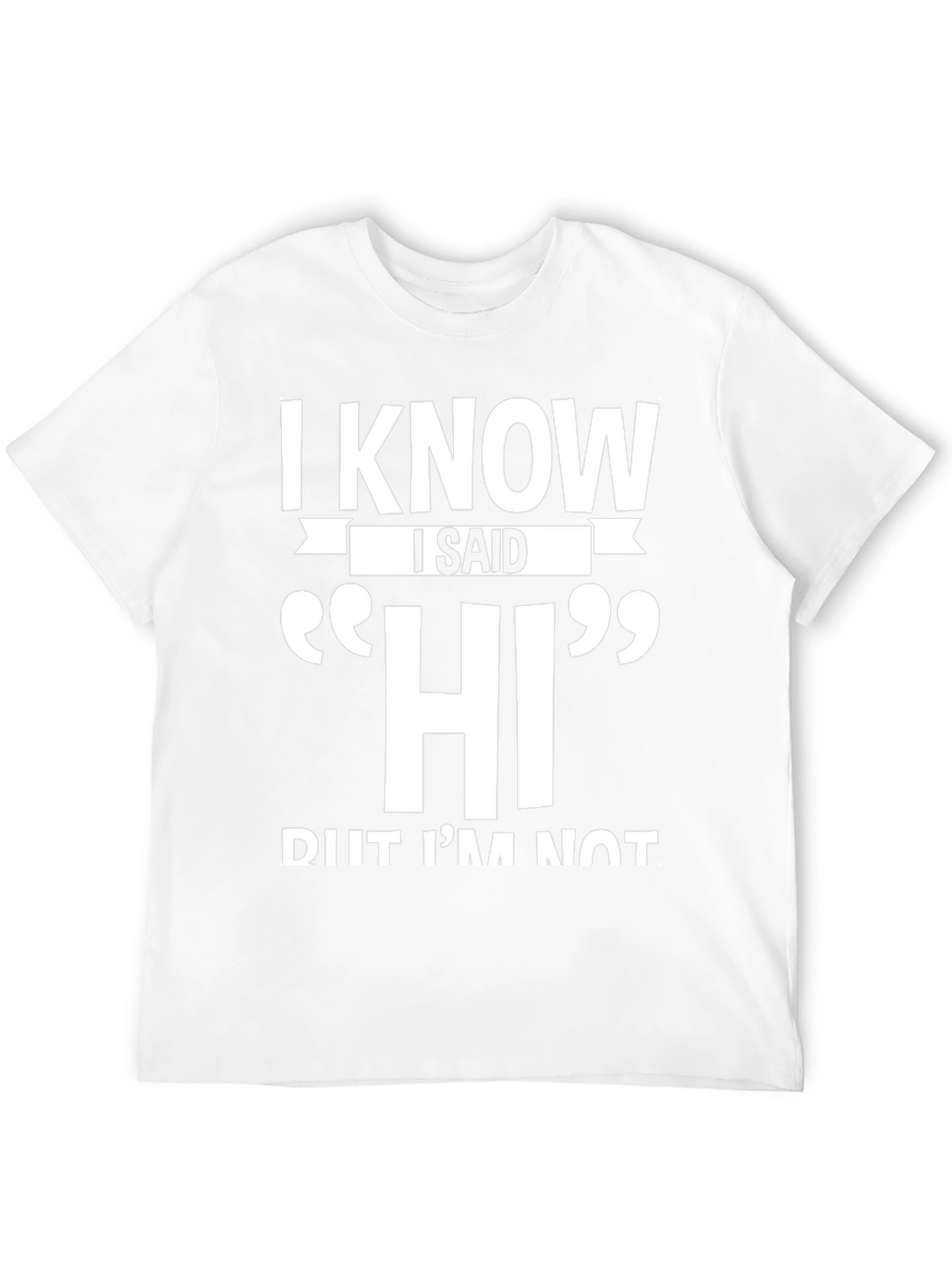 I Know I Said HI Funny Sarcastic T-Shirt