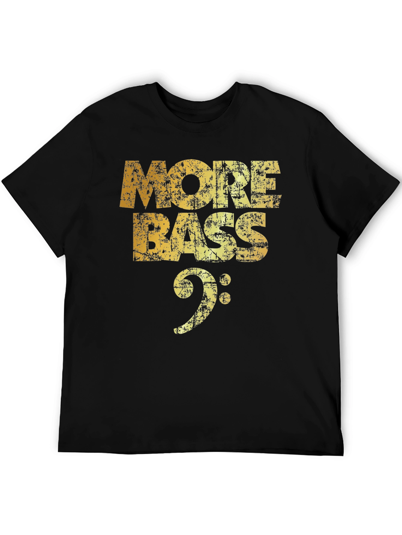 More Bass Music T-Shirt - Black Cotton Tee