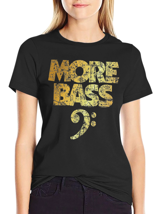 More Bass Music T-Shirt - Black Cotton Tee