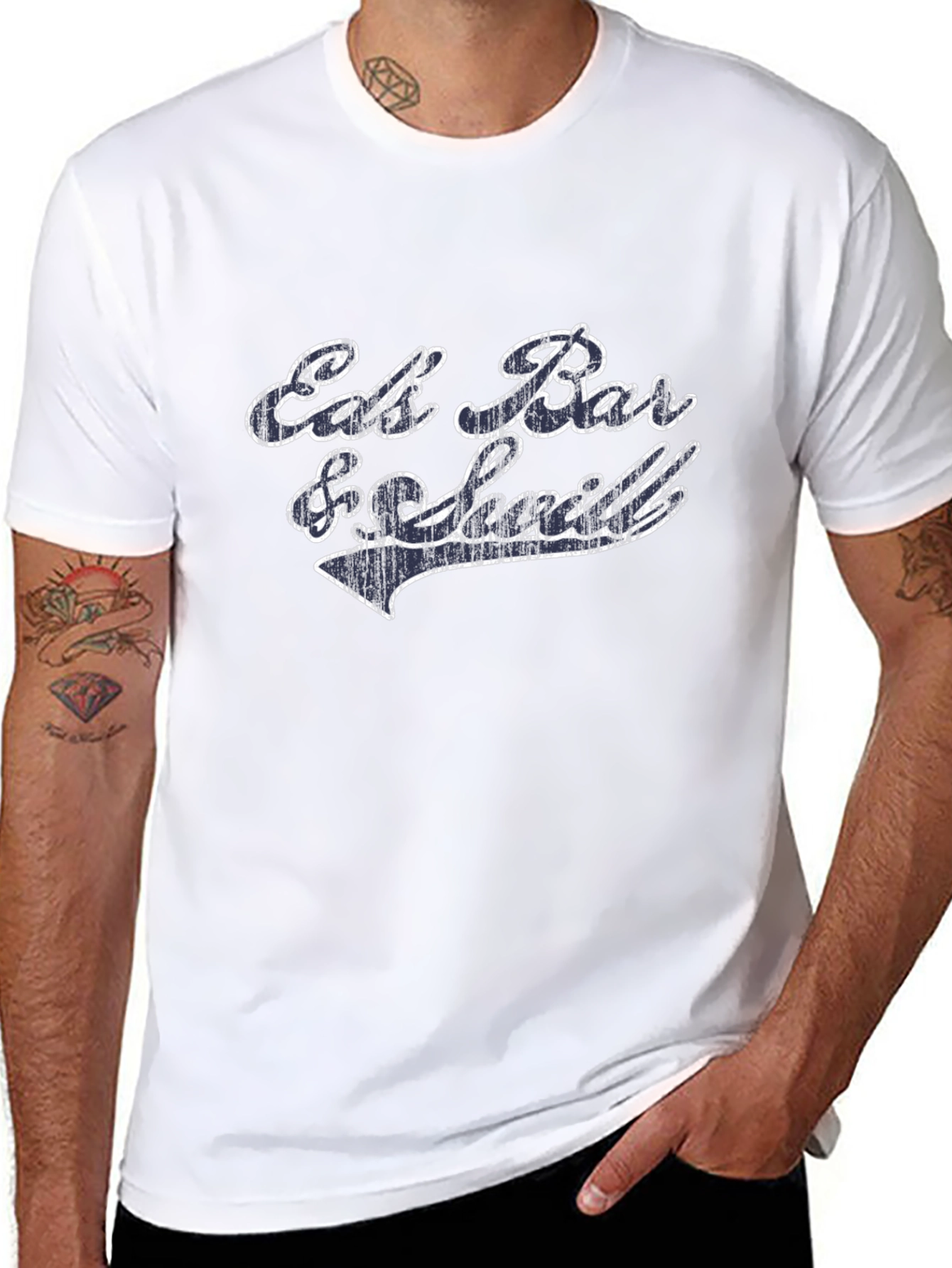 Eat Bar & Football T-Shirt - Classic Style