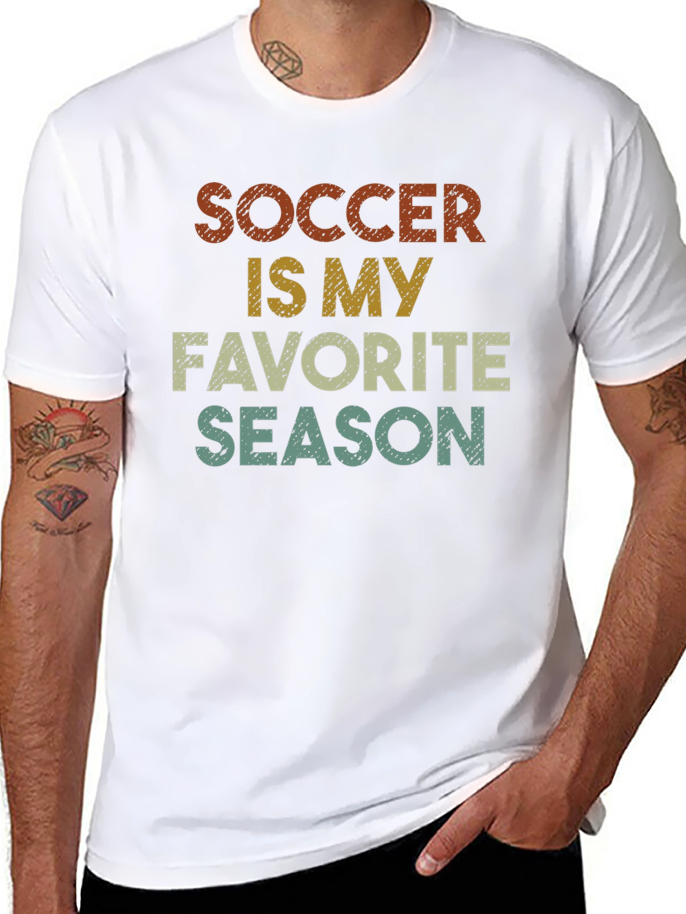 Soccer is My Favorite Season Graphic T-Shirt