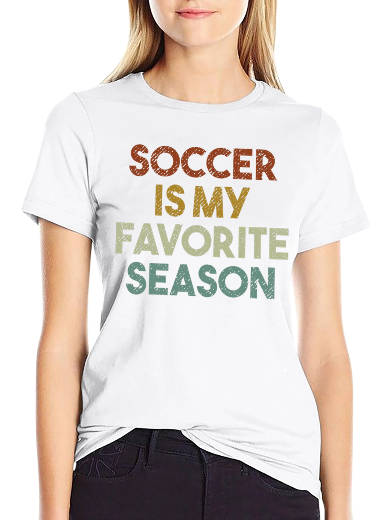 Soccer is My Favorite Season Graphic T-Shirt
