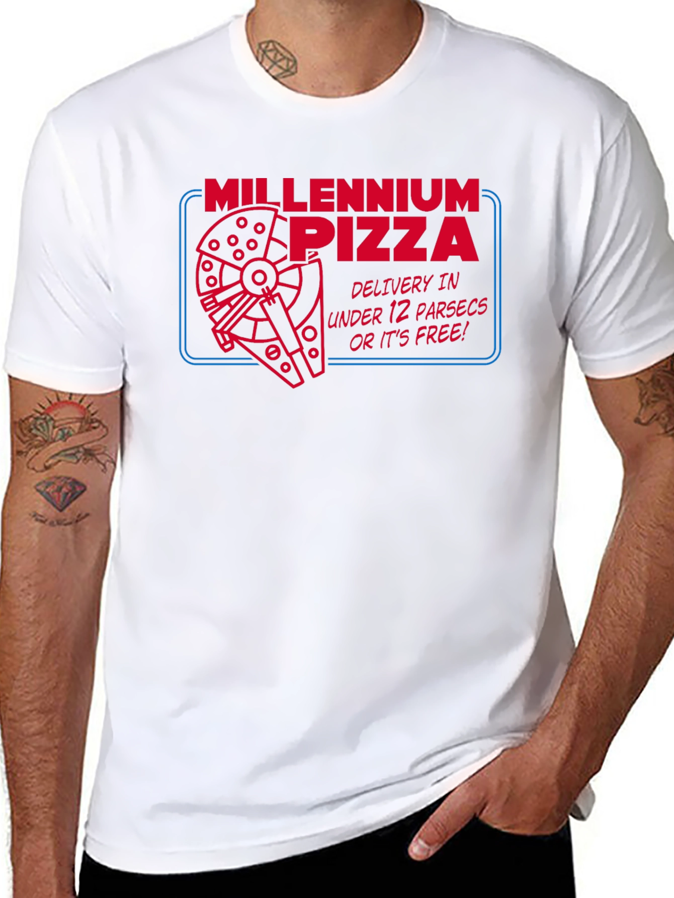 Millennium Pizza T-Shirt - Under 12 Parsecs!