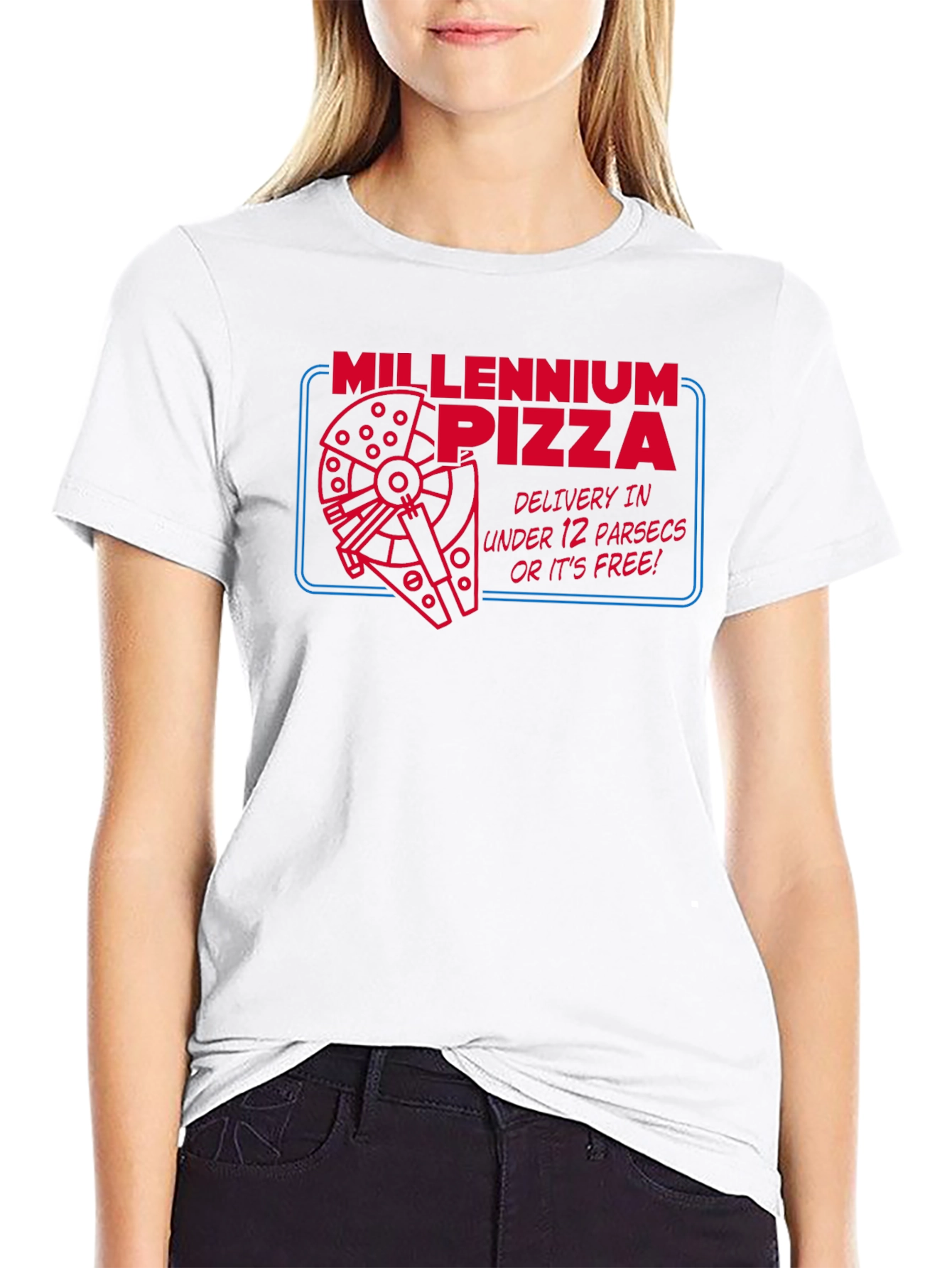Millennium Pizza T-Shirt - Under 12 Parsecs!