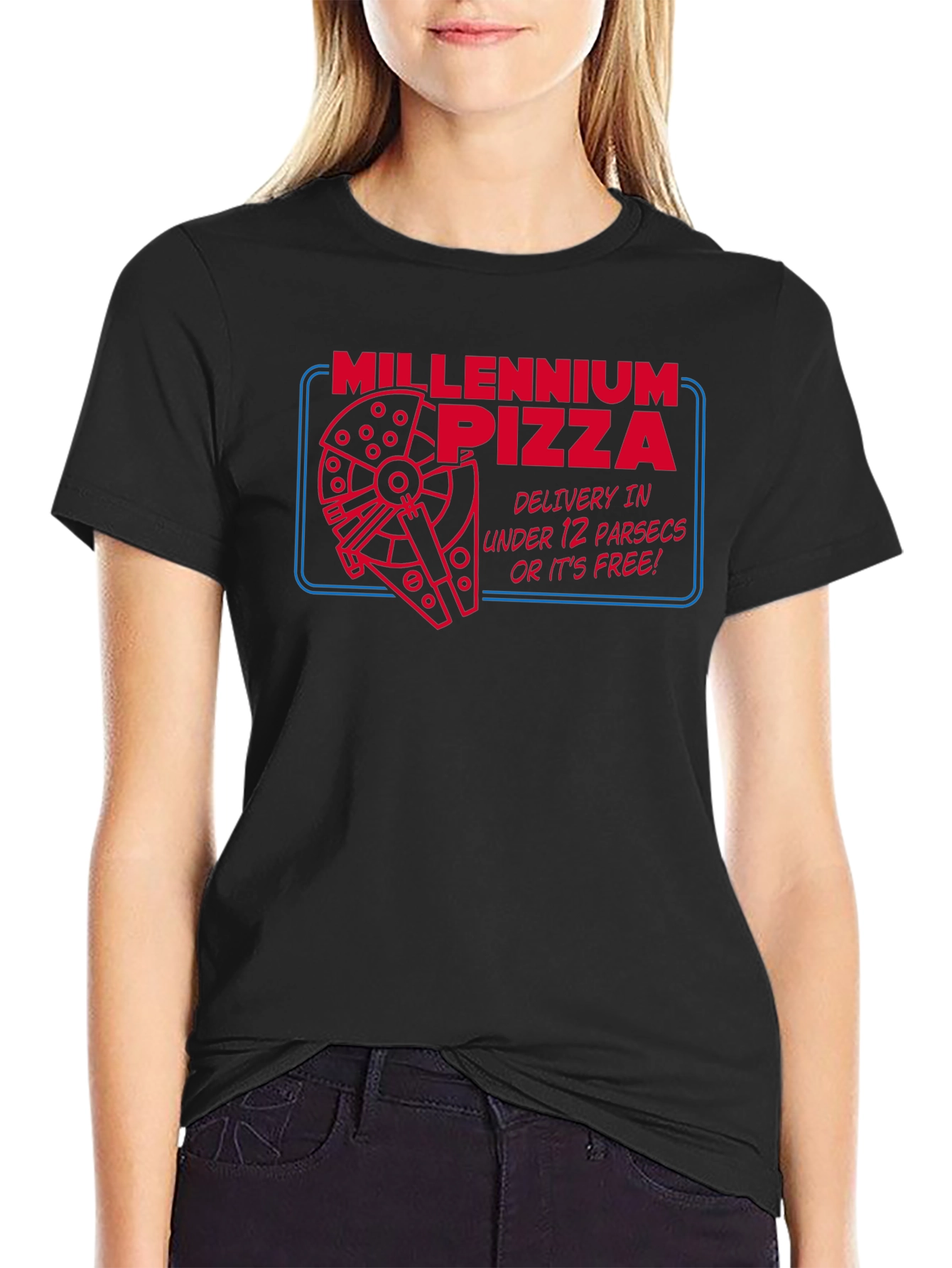 Millennium Pizza T-Shirt - Under 12 Parsecs!