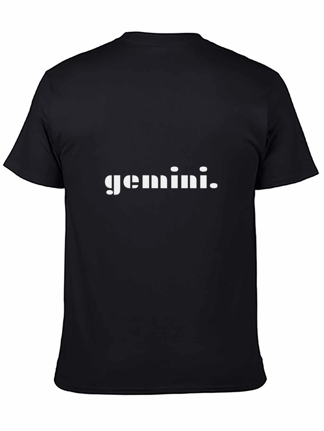 Gemini Zodiac Graphic T-Shirt - Black