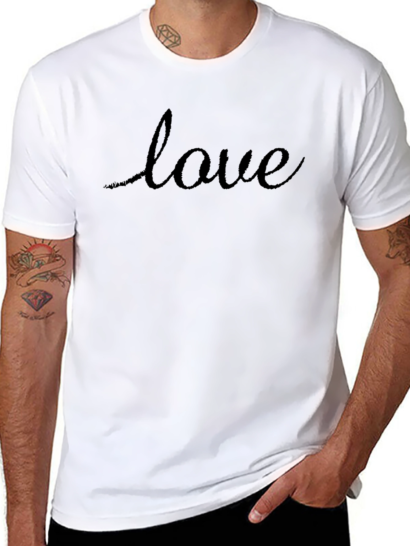 Love Script T-Shirt - Stylish Casual Tee