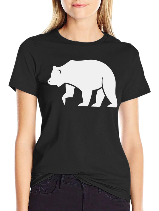 Bear Graphic Black T-Shirt - Casual Style