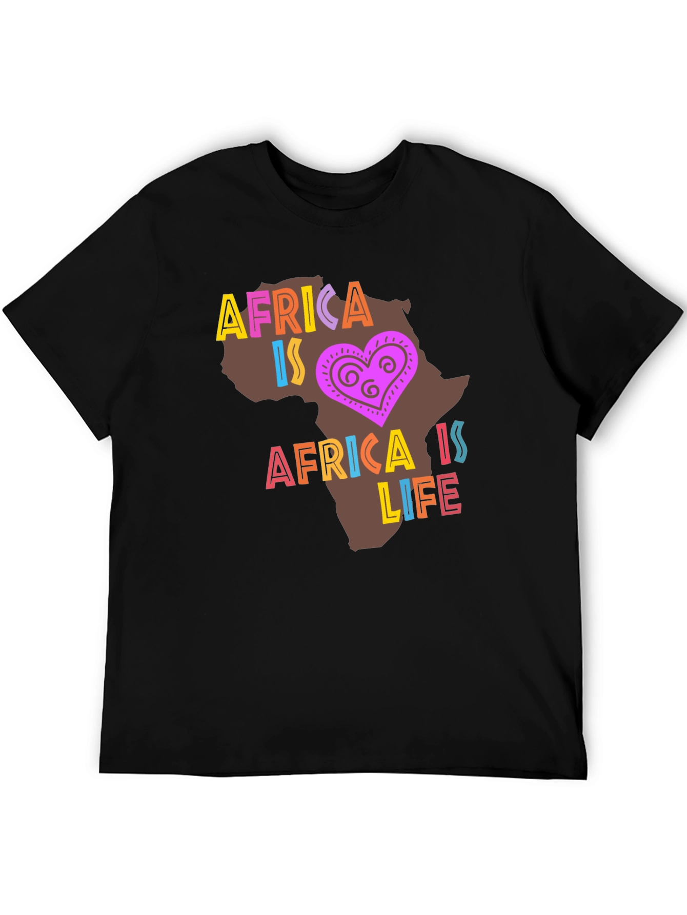 Africa Is Life Graphic T-Shirt