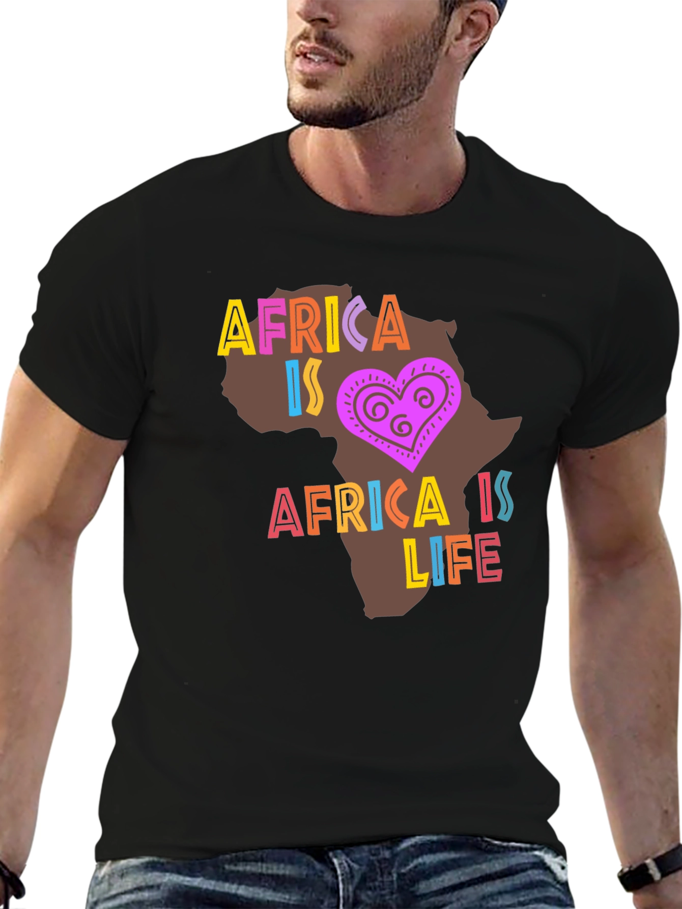 Africa Is Life Graphic T-Shirt