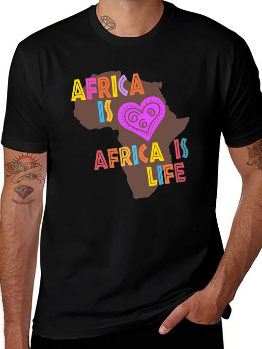 Africa Is Life Graphic T-Shirt