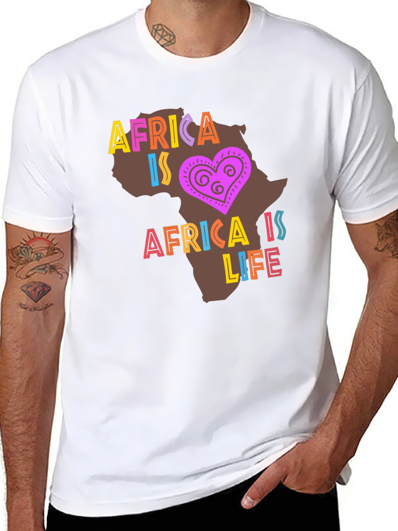 Africa Is Life Graphic T-Shirt