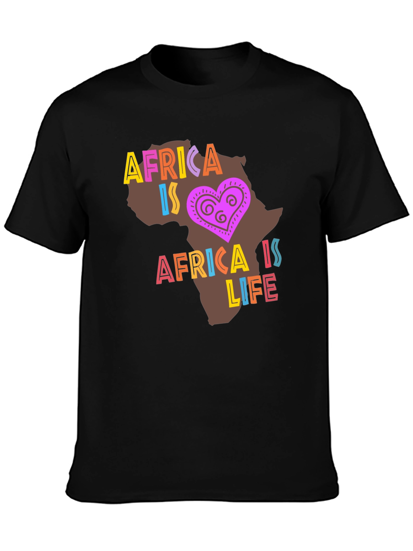 Africa Is Life Graphic T-Shirt