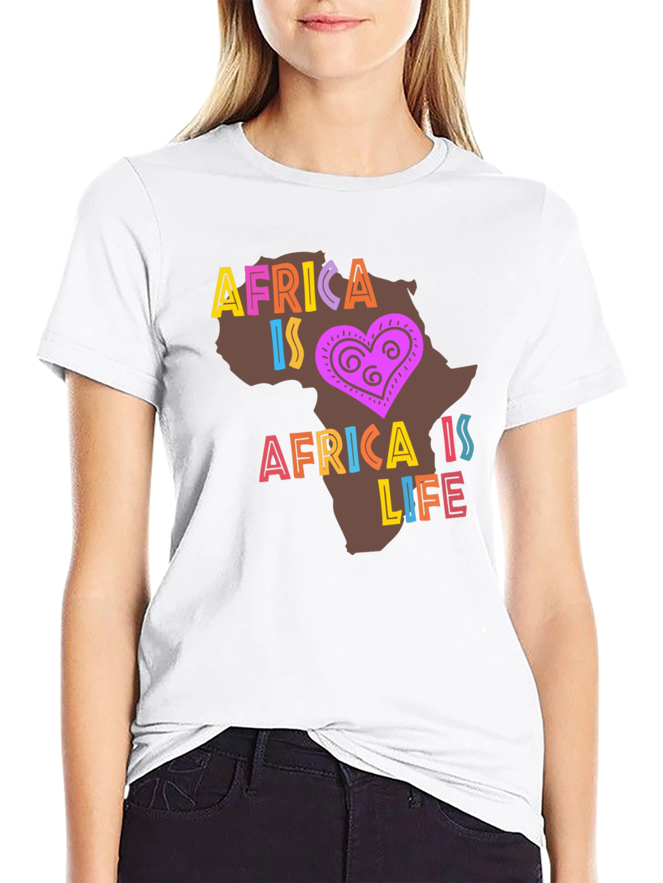 Africa Is Life Graphic T-Shirt