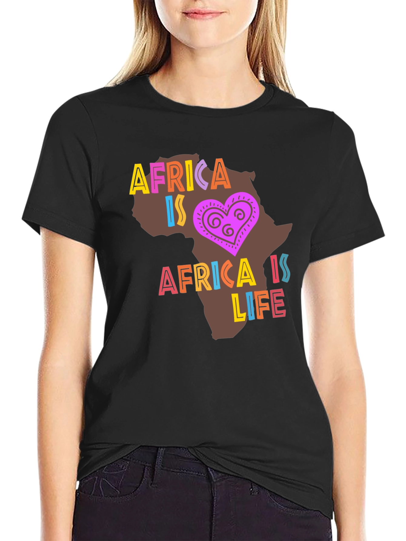 Africa Is Life Graphic T-Shirt