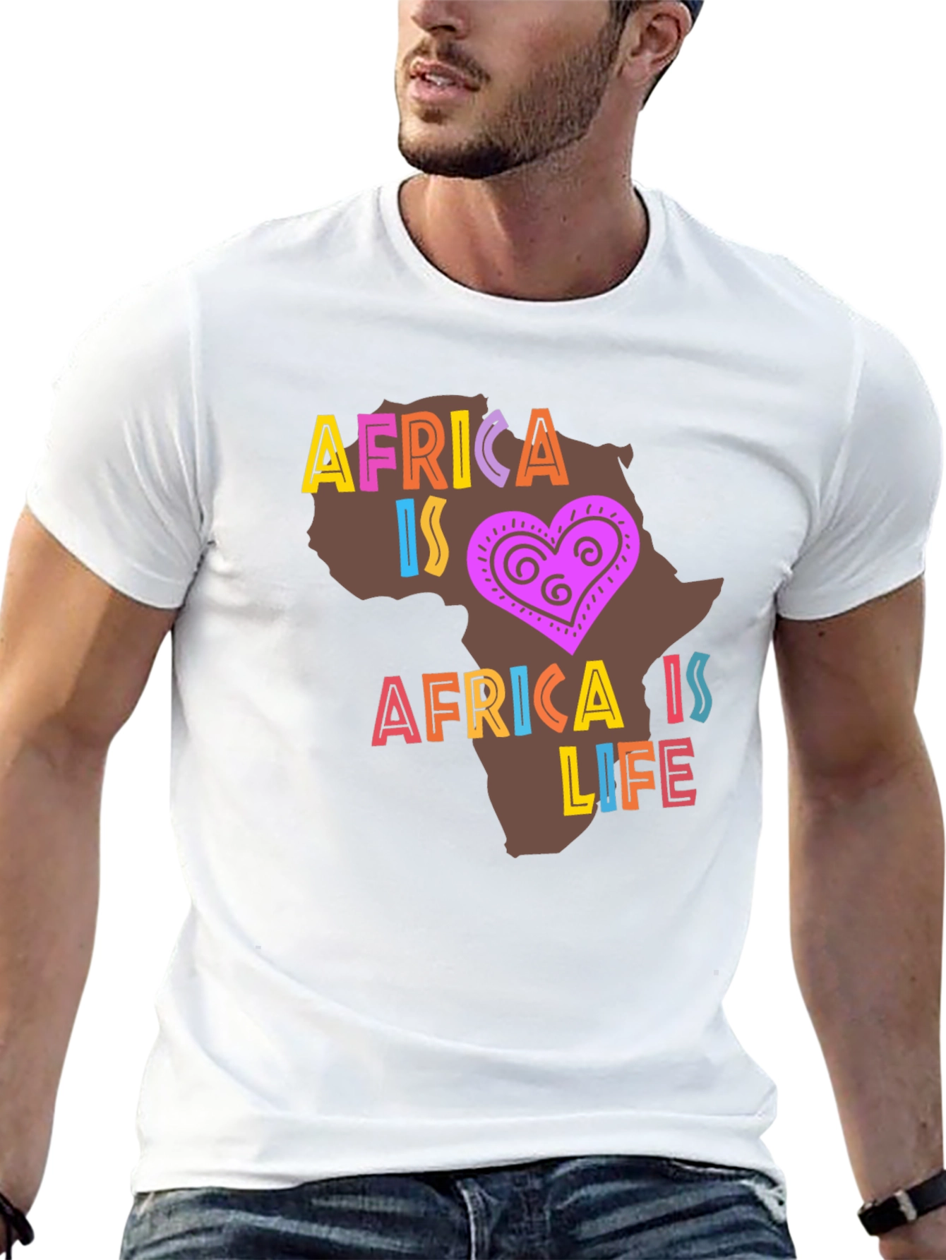 Africa Is Life Graphic T-Shirt
