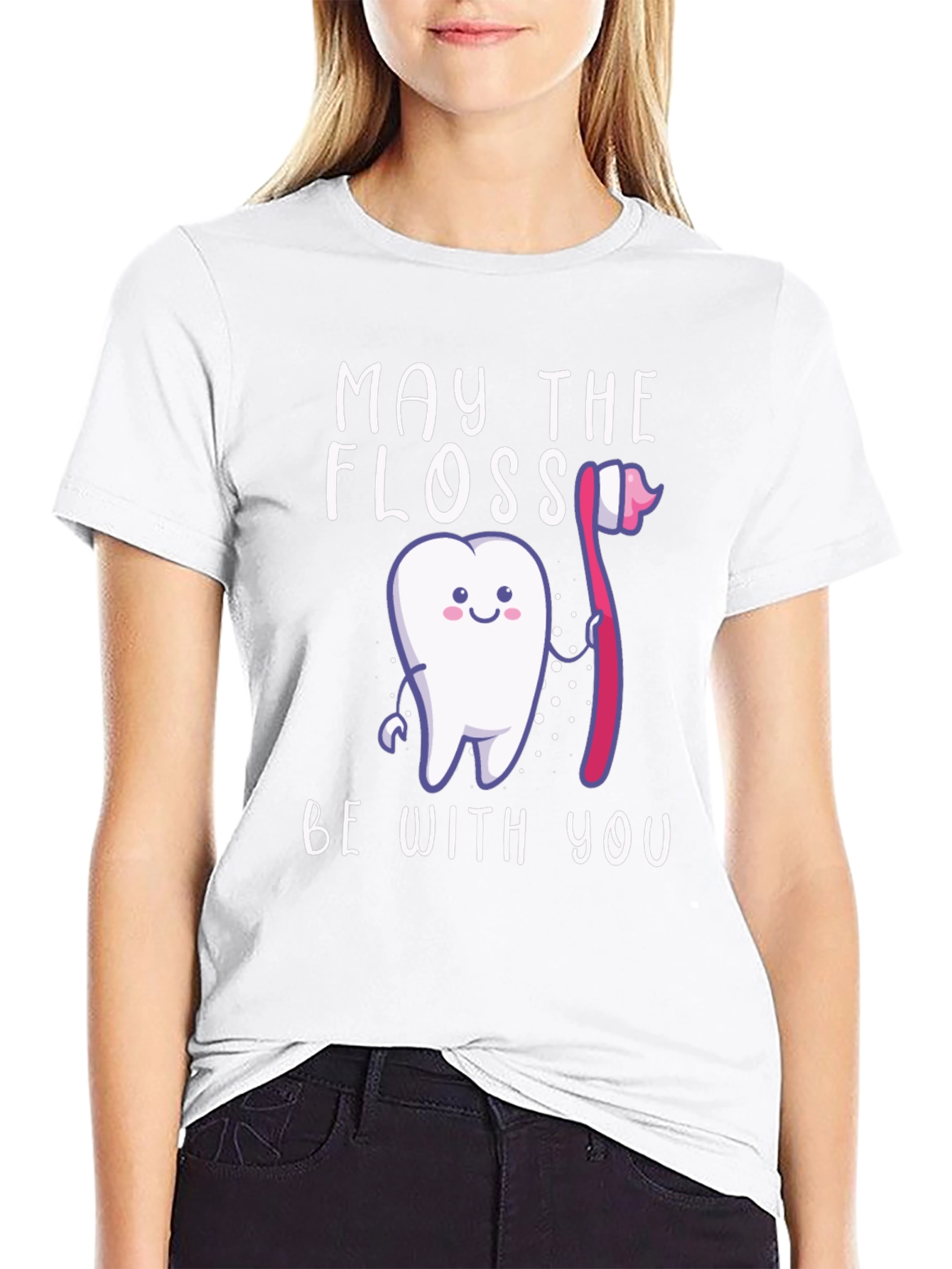 May The Floss Be With You Funny Dentist T-Shirt