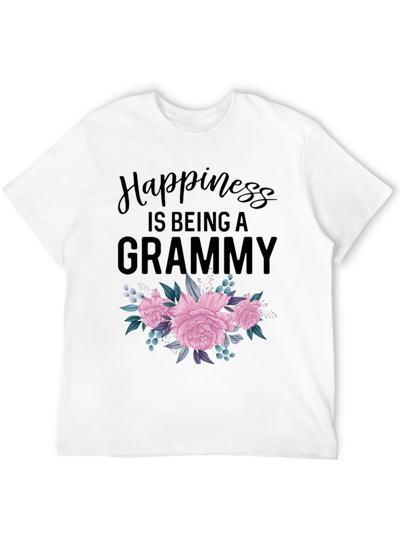 Happiness is Being a Grammy Floral T-Shirt