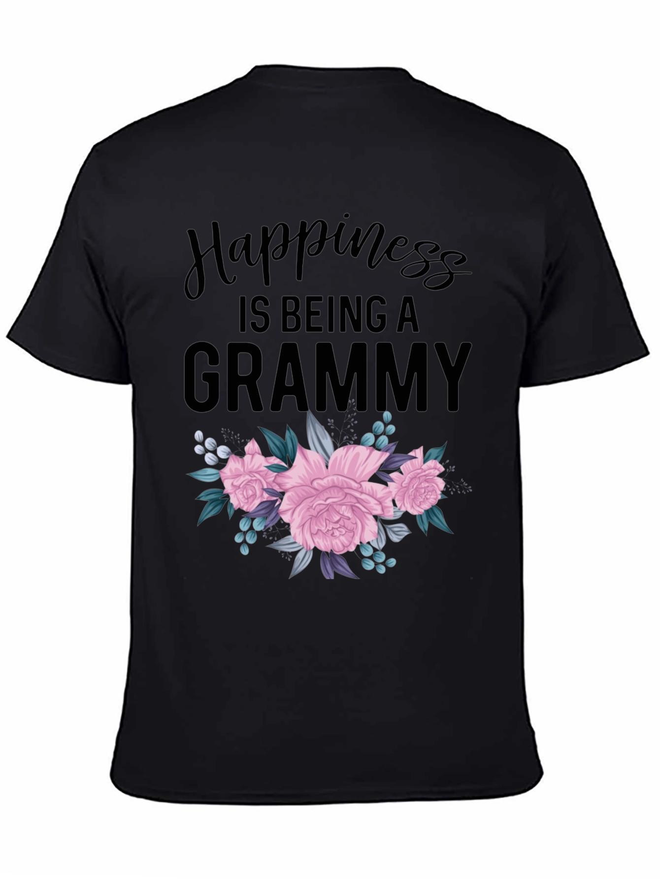 Happiness is Being a Grammy Floral T-Shirt