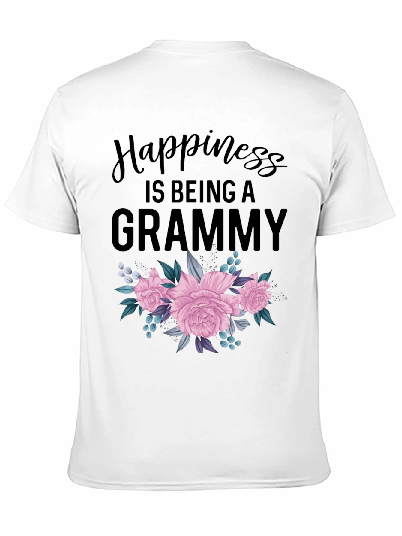 Happiness is Being a Grammy Floral T-Shirt