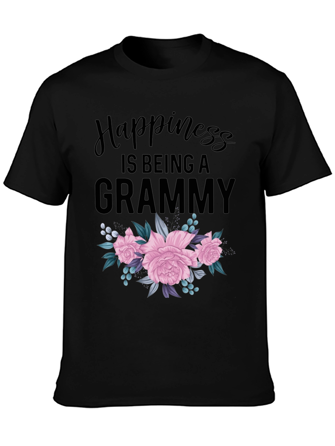 Happiness is Being a Grammy Floral T-Shirt