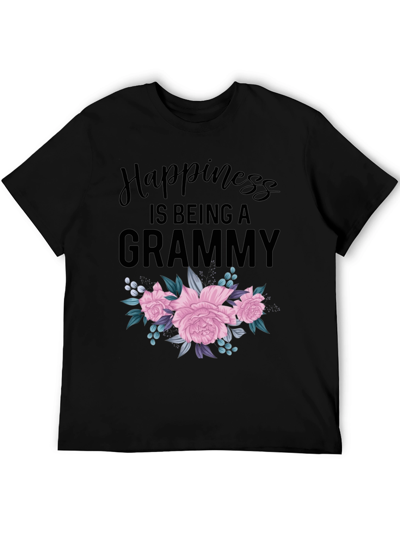 Happiness is Being a Grammy Floral T-Shirt