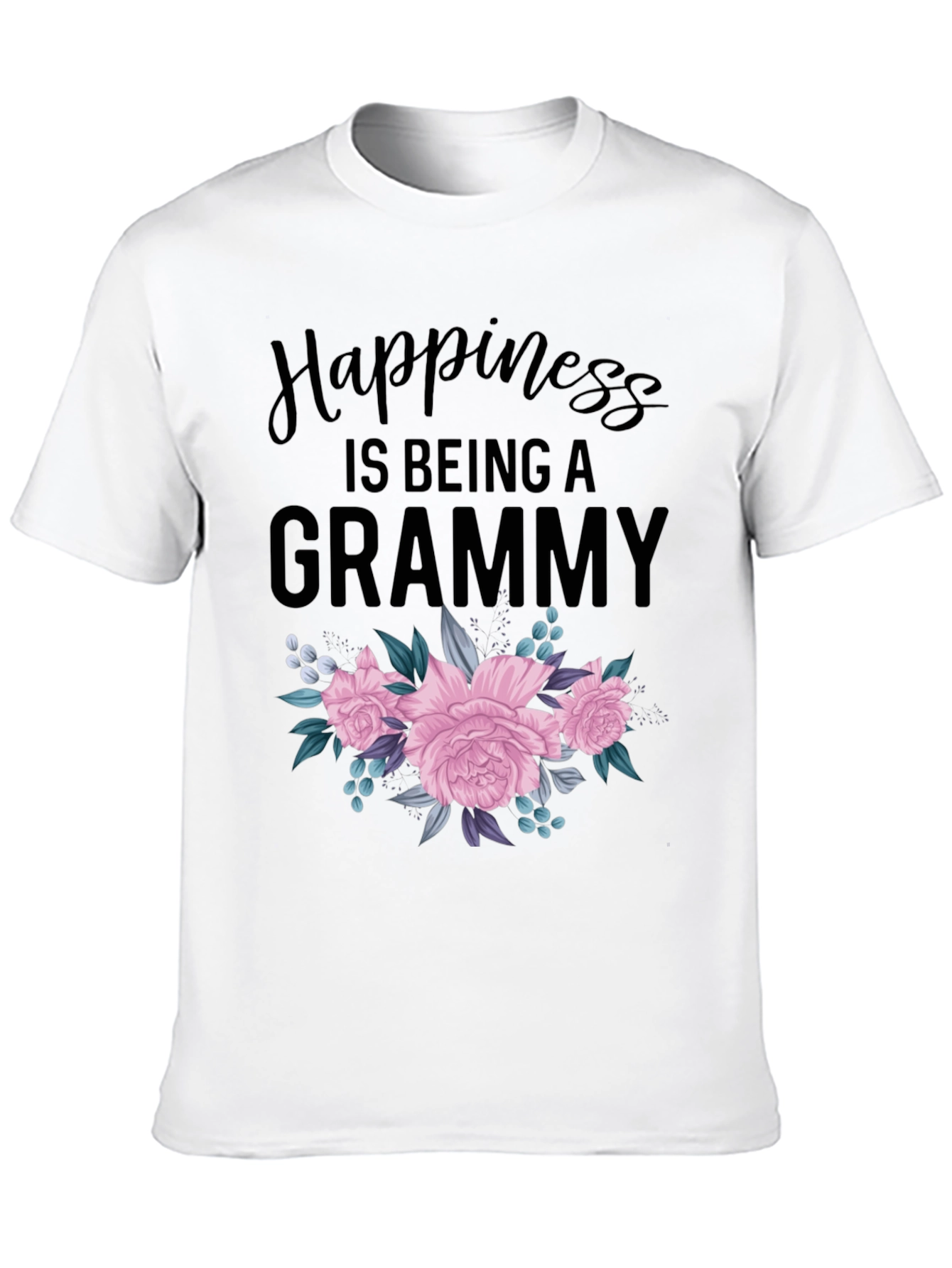 Happiness is Being a Grammy Floral T-Shirt