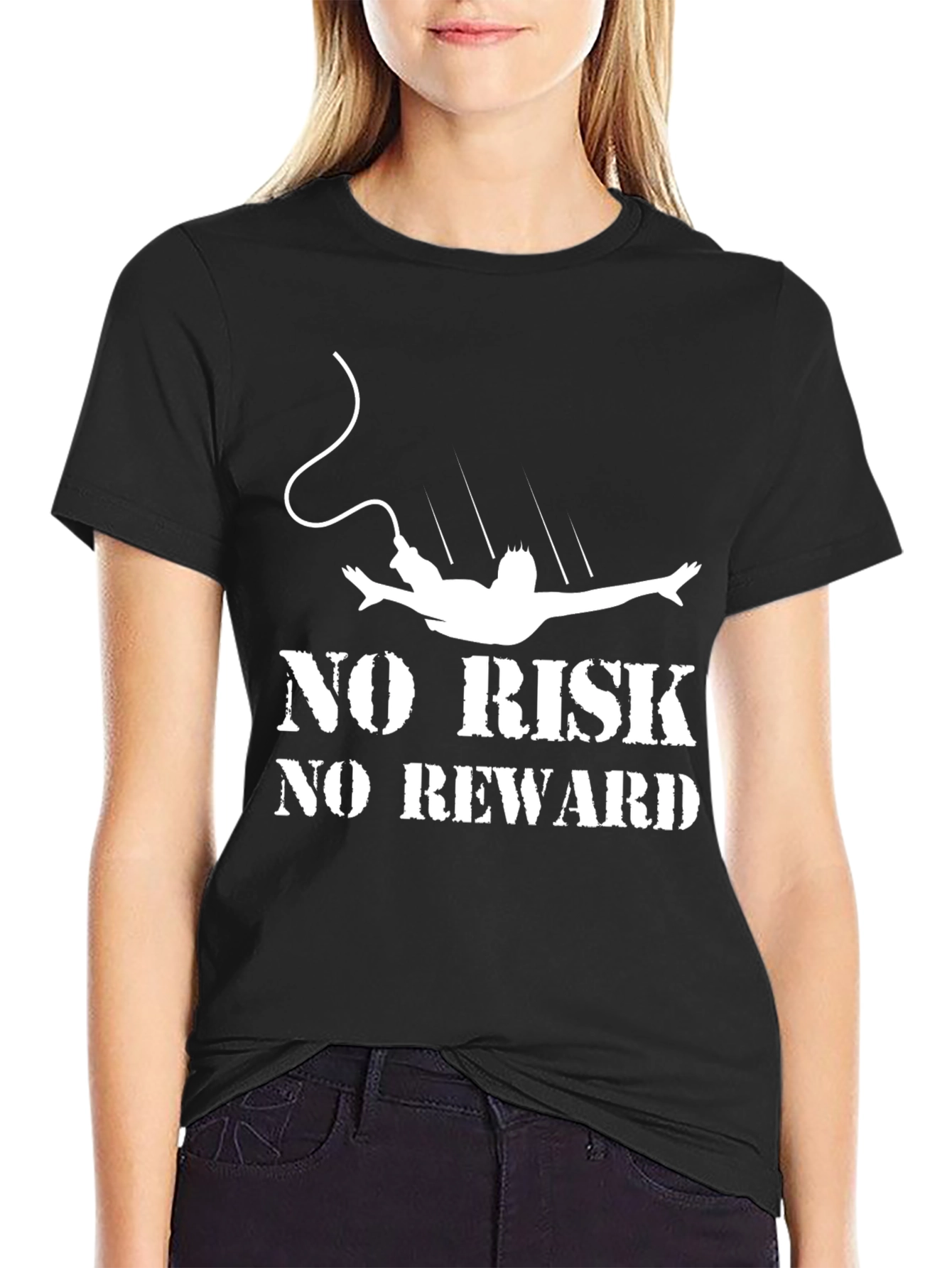 No Risk No Reward Bungee Jumping T-Shirt