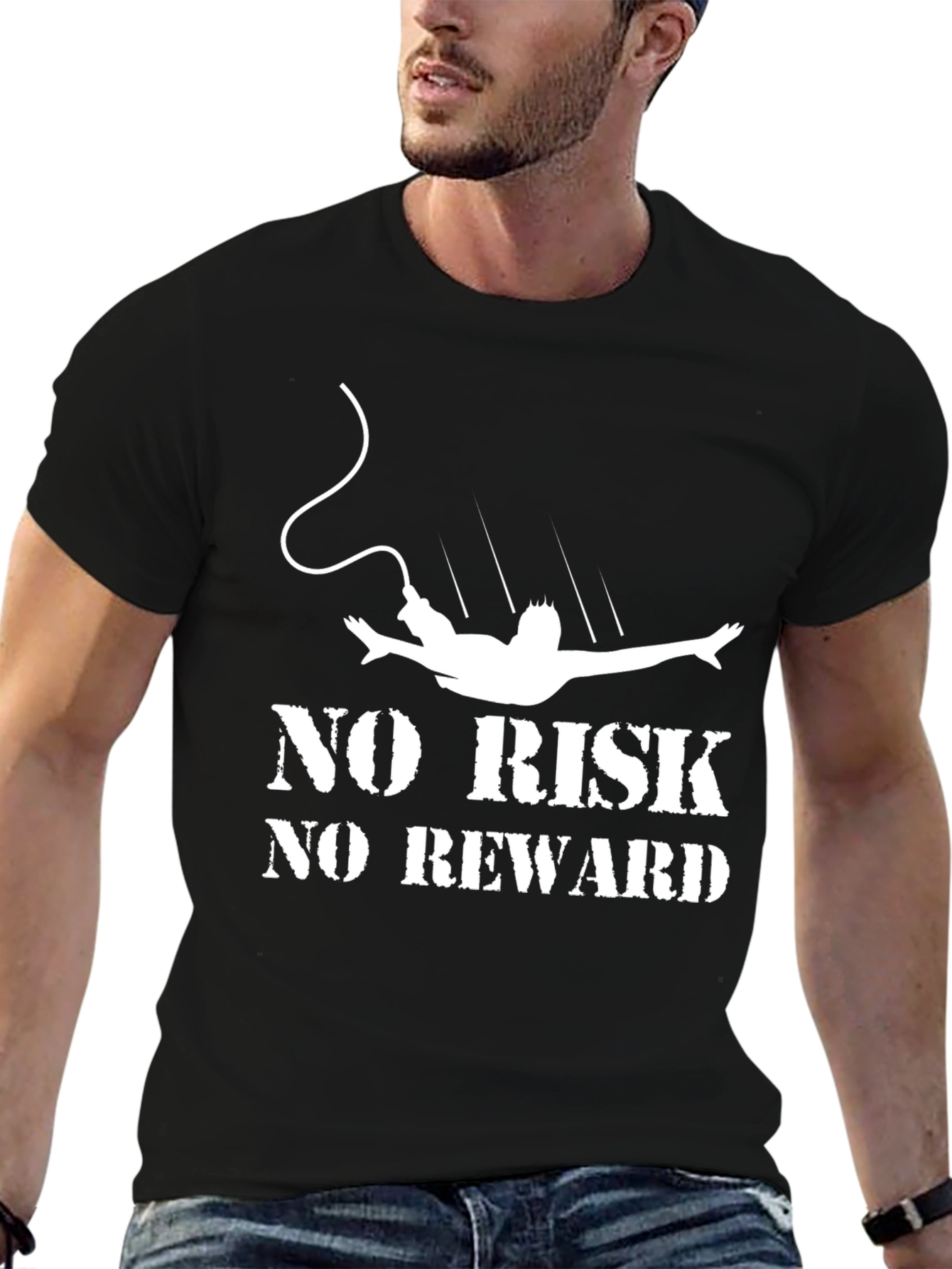 No Risk No Reward Bungee Jumping T-Shirt