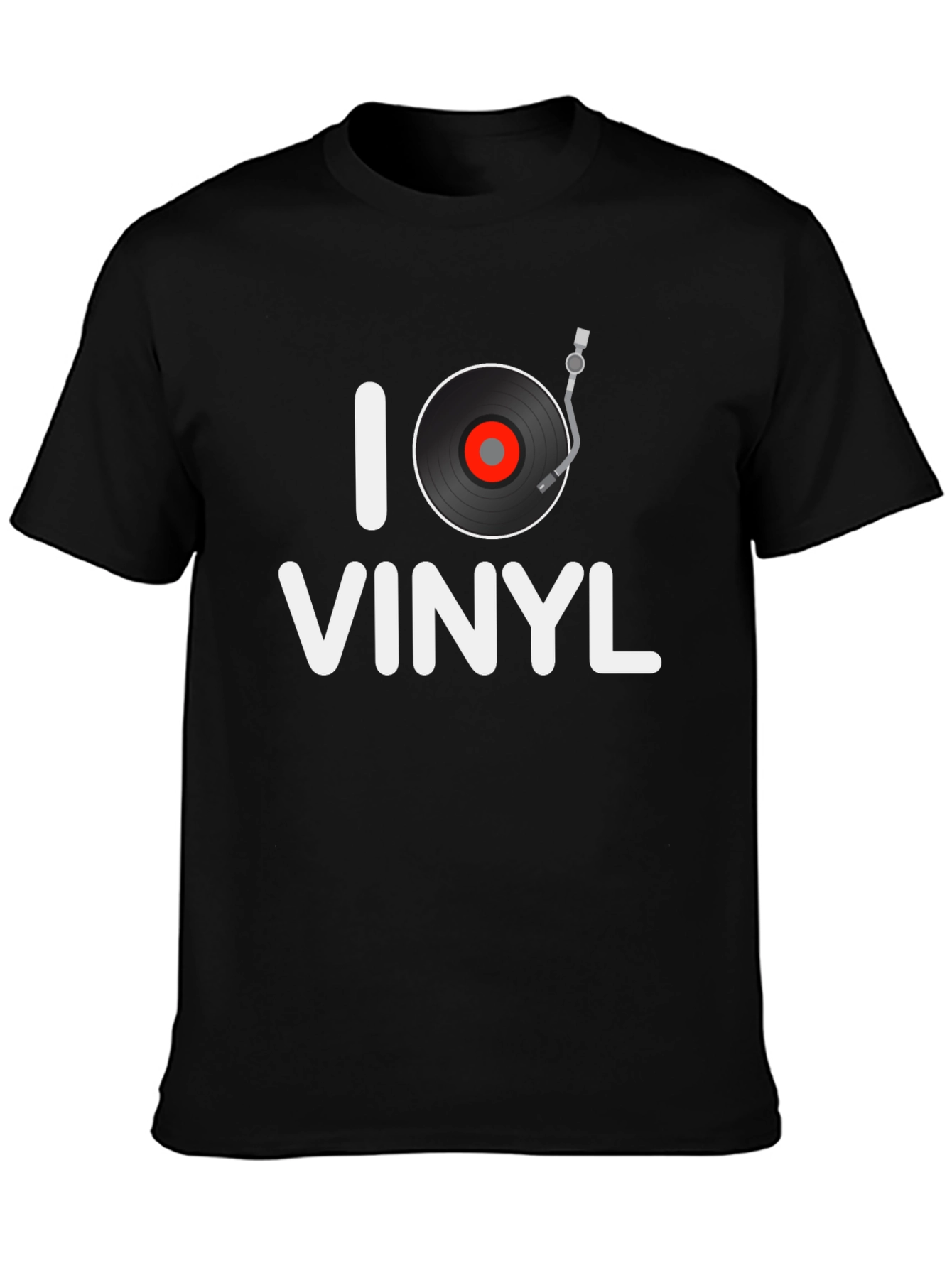 I Love Vinyl Graphic Tee - Music Lover Shirt