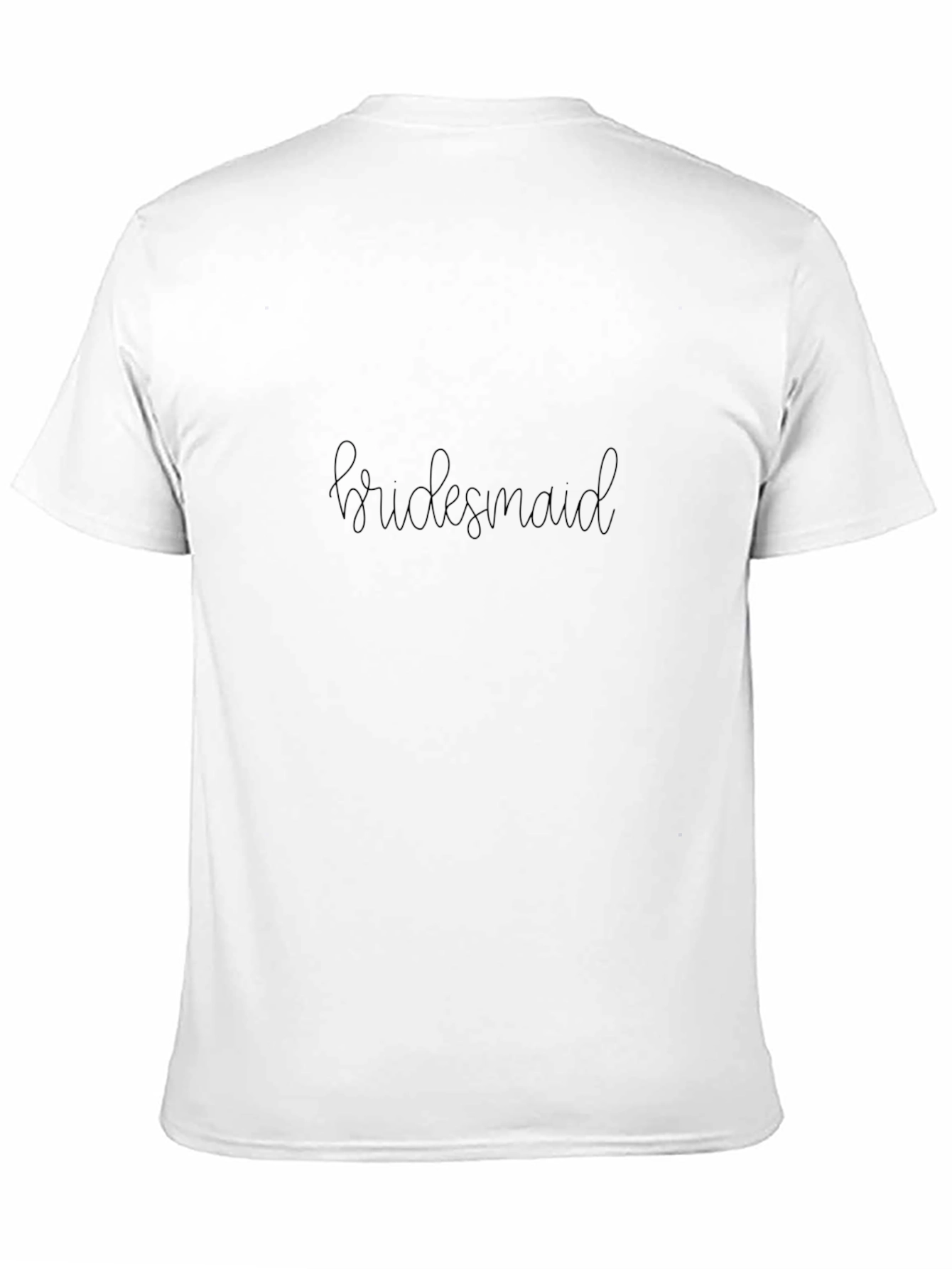 Bridesmaid Crew Neck Black T-Shirt