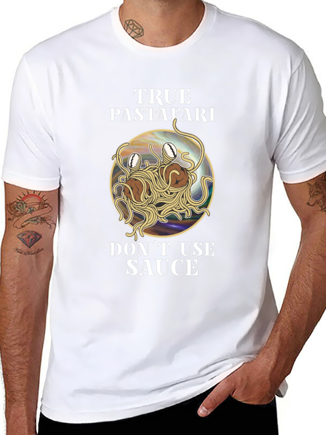 True Pastafari T-Shirt - Flying Spaghetti Monster Tee