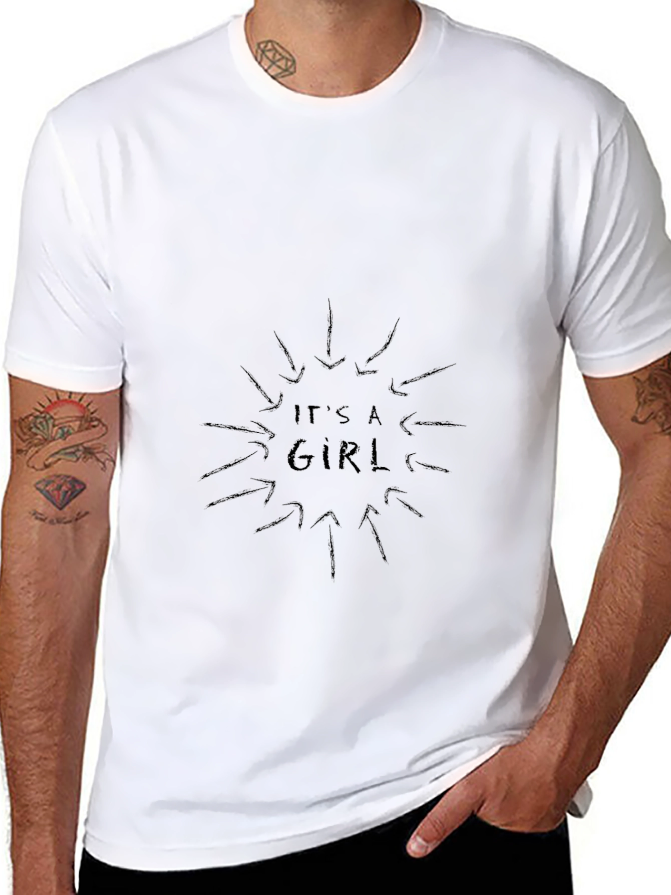 Its A Girl! Pregnancy Reveal T-Shirt