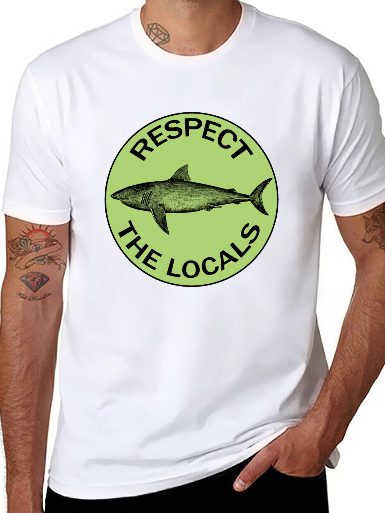 Respect the Locals Shark Graphic Tee
