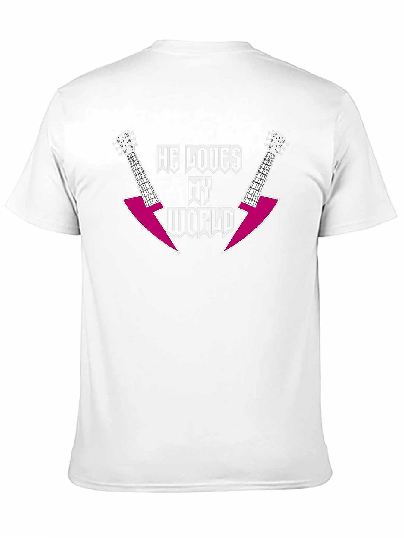 He Loves My World Guitar Graphic T-Shirt