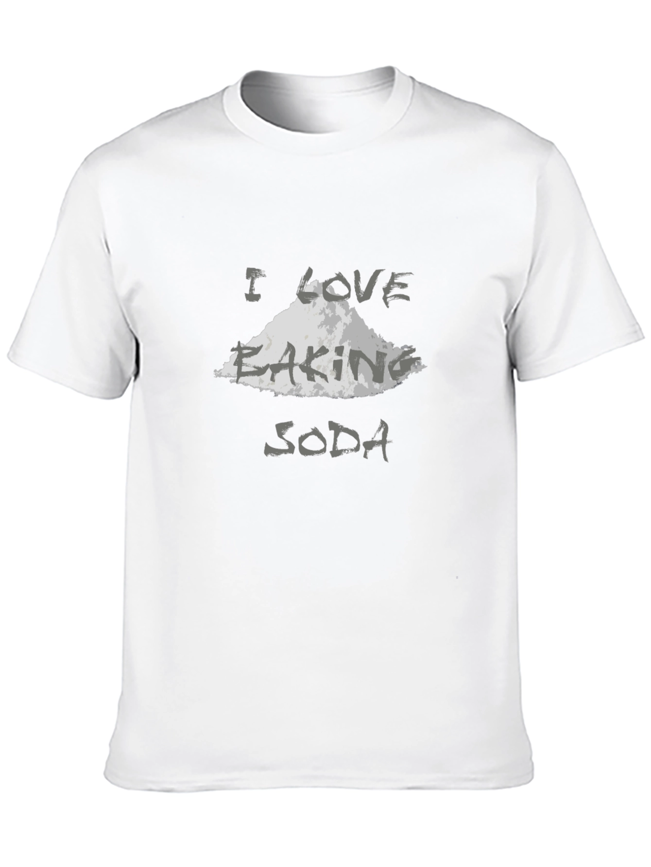 I Love Baking Soda Graphic T-Shirt - Black