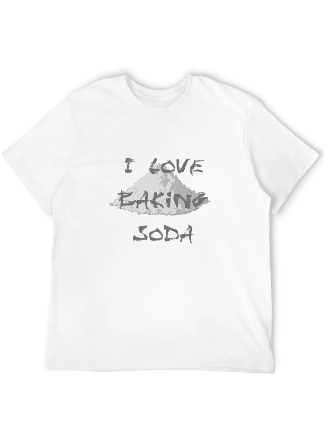 I Love Baking Soda Graphic T-Shirt - Black