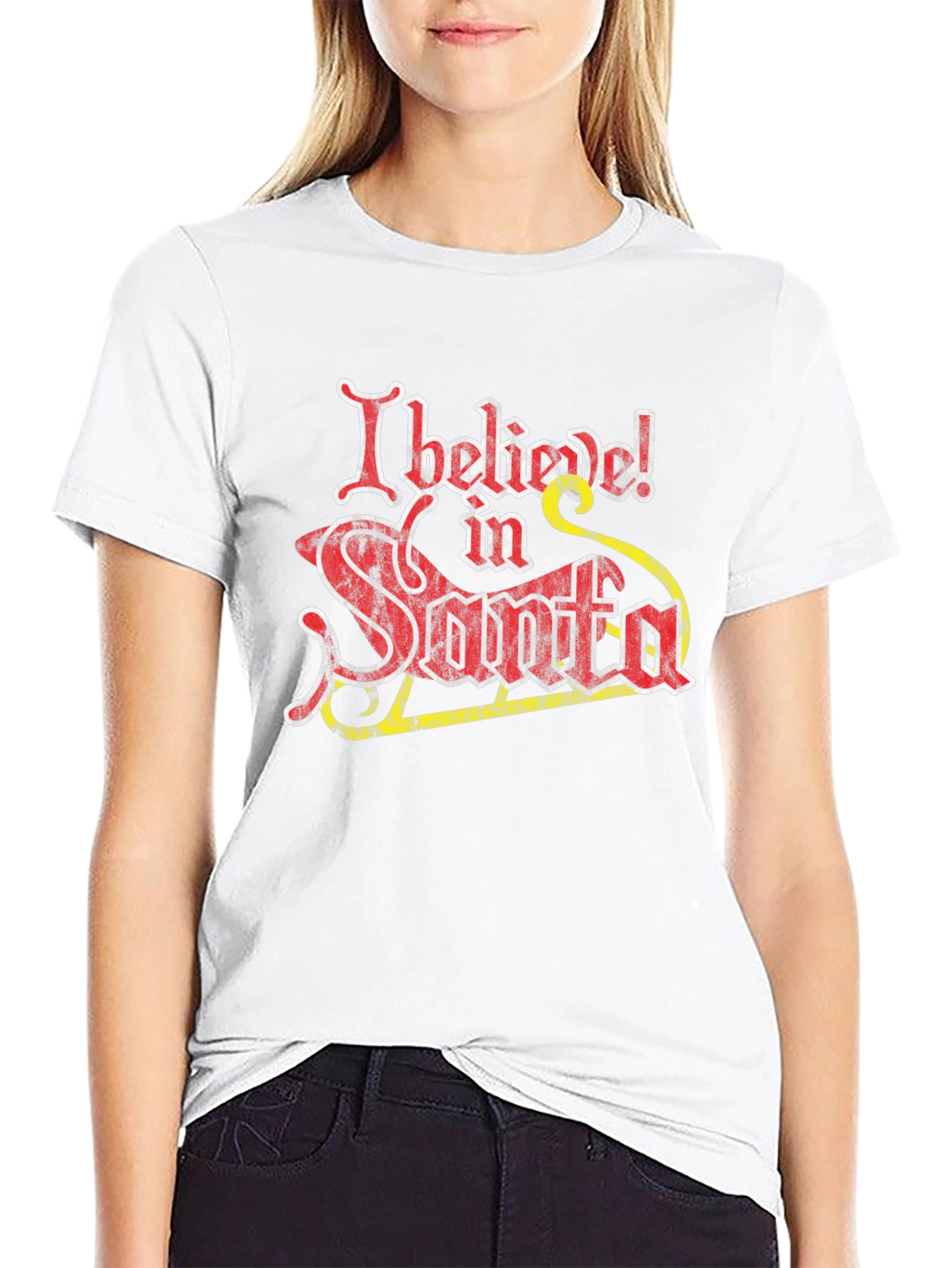 I Believe In Santa Graphic Tee