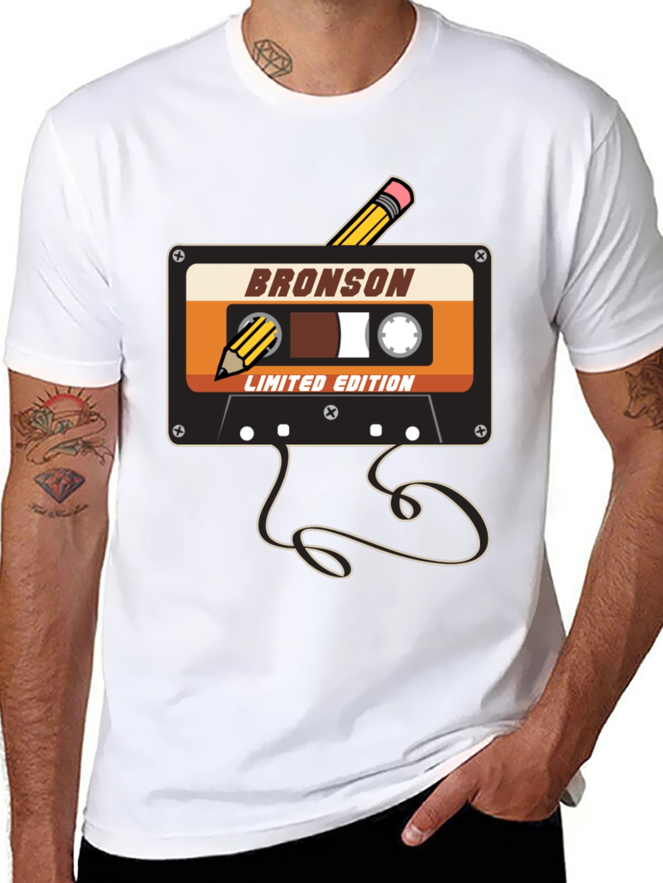 Retro Cassette Tape T-Shirt - Bronson Limited Edition