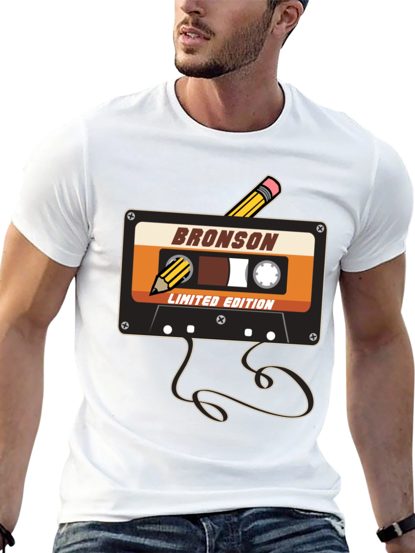 Retro Cassette Tape T-Shirt - Bronson Limited Edition