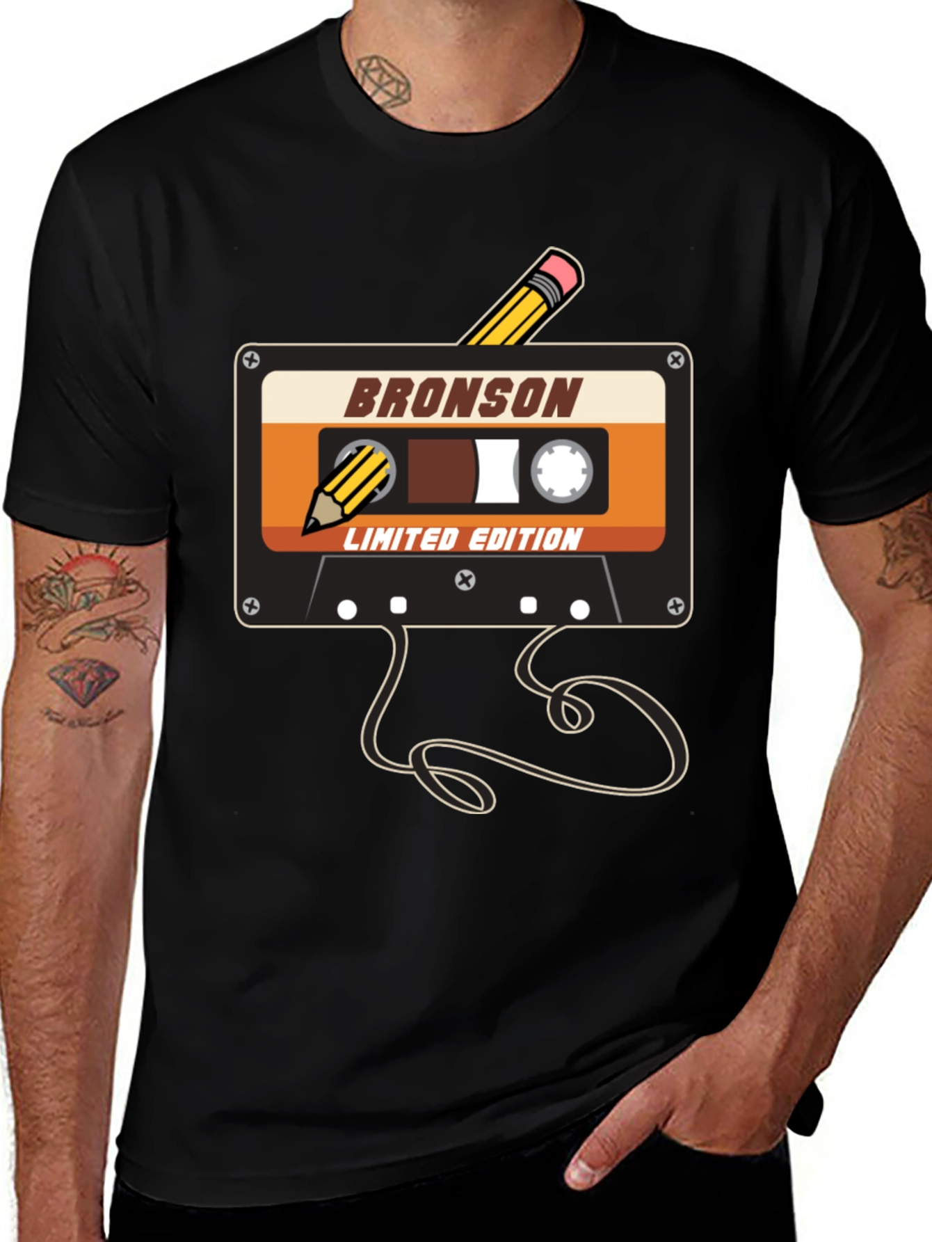 Retro Cassette Tape T-Shirt - Bronson Limited Edition