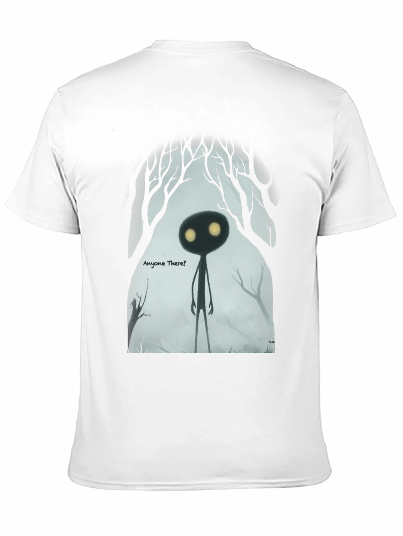 Eerie Shadow Figure Graphic Tee