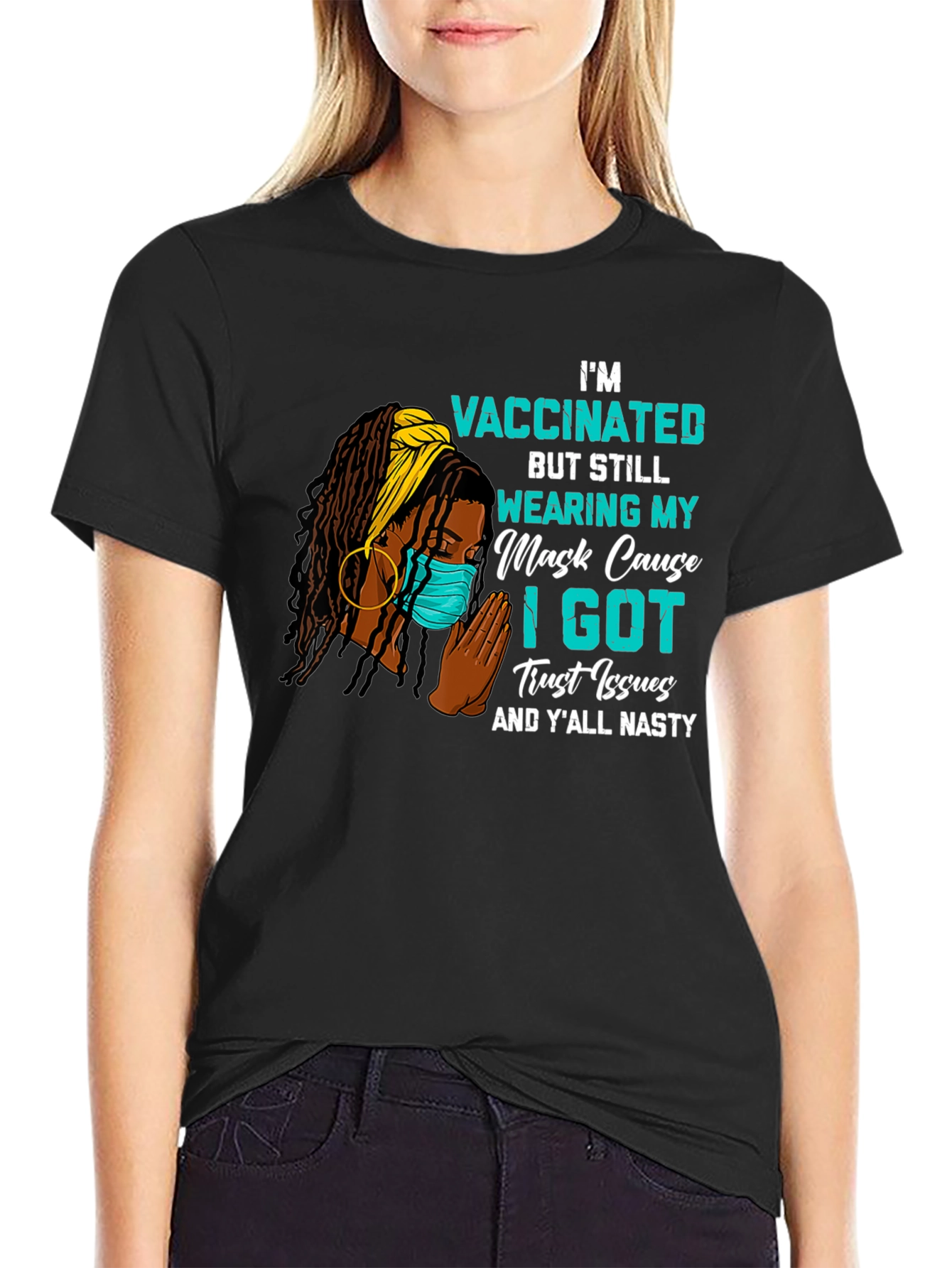 Vaccinated Trust Issues Graphic Tee