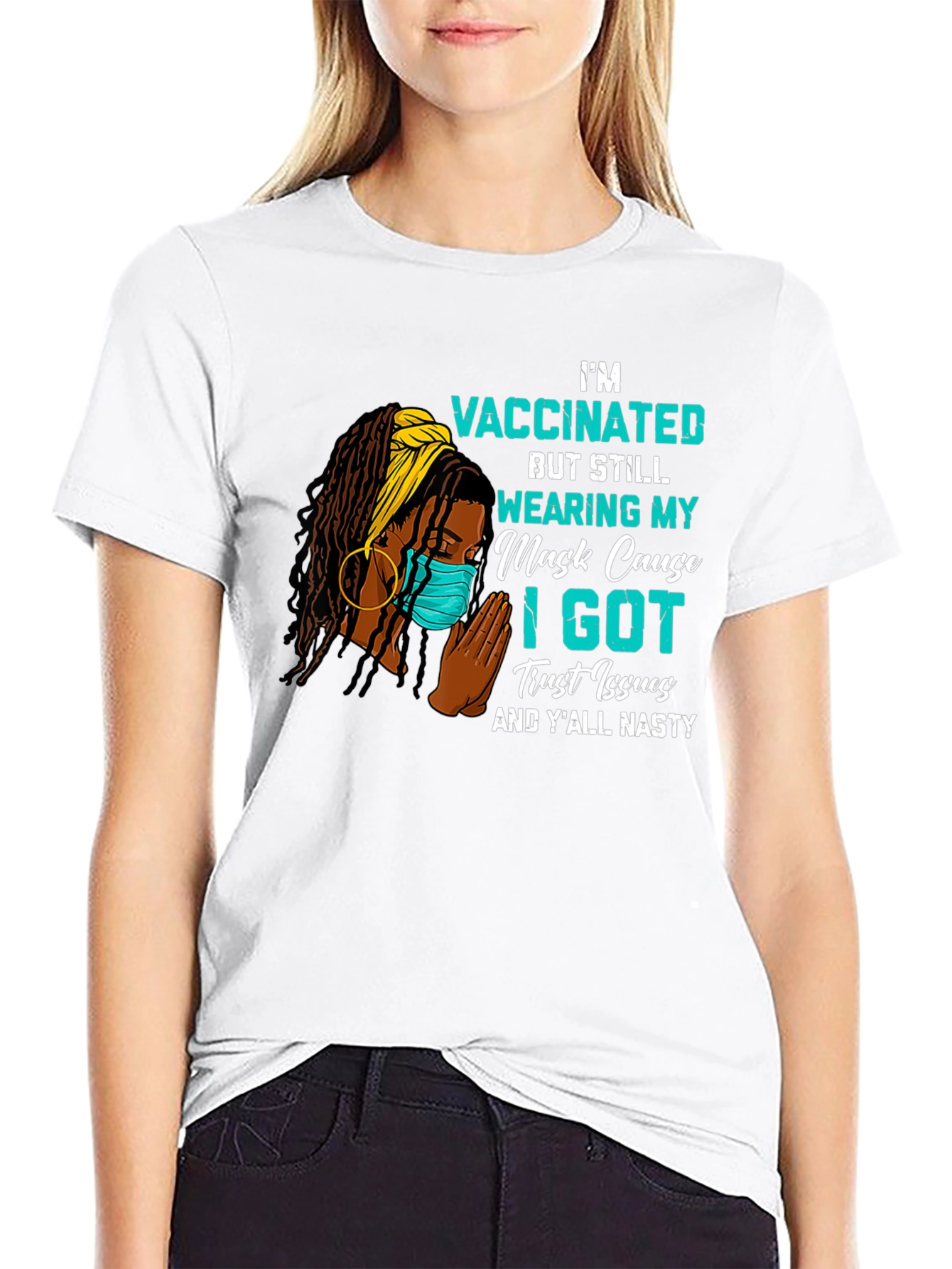 Vaccinated Trust Issues Graphic Tee