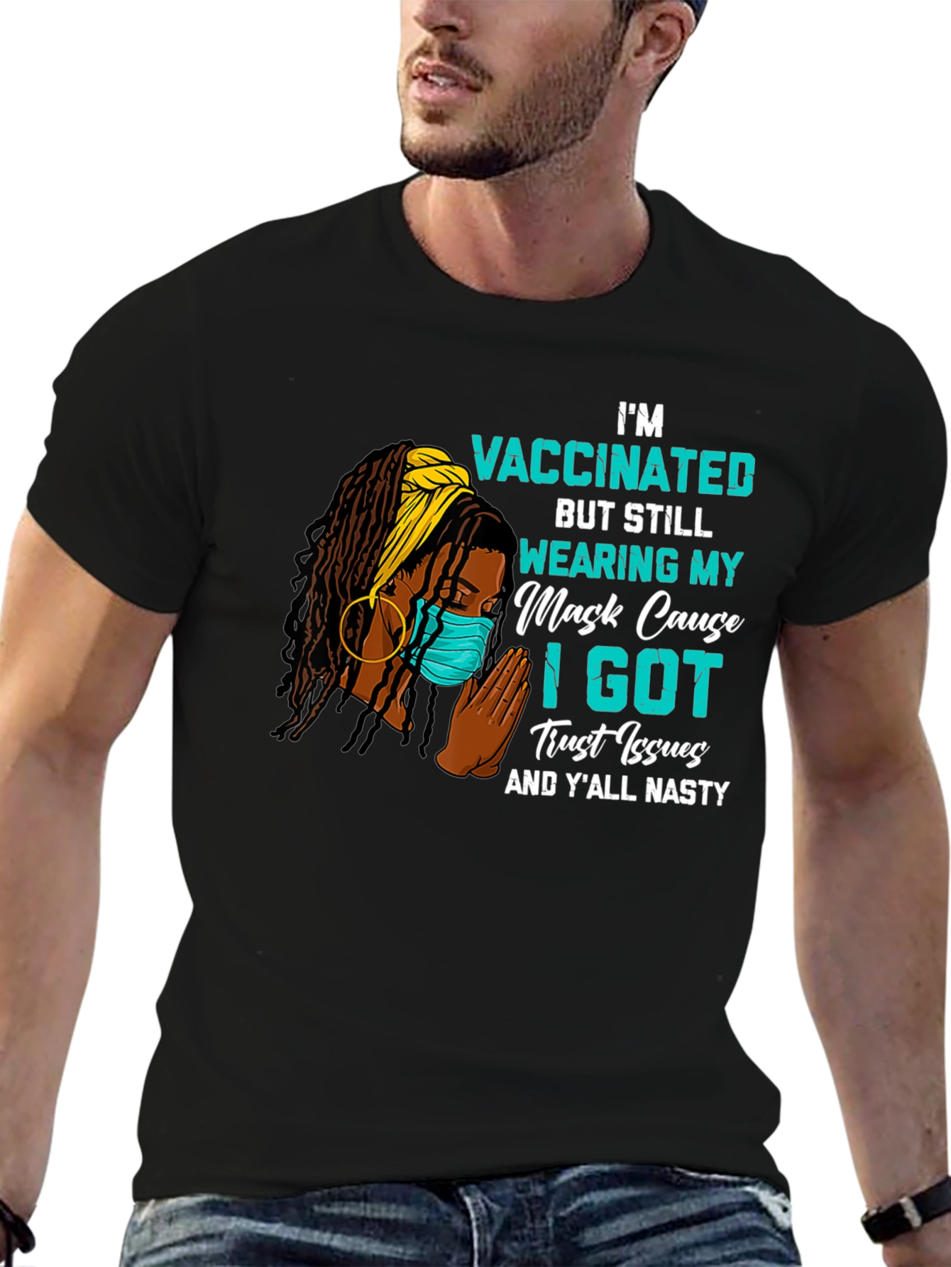 Vaccinated Trust Issues Graphic Tee