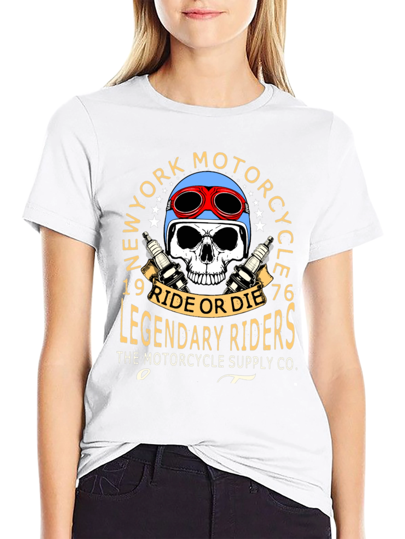 New York Motorcycle Legendary Rider Graphic Tee