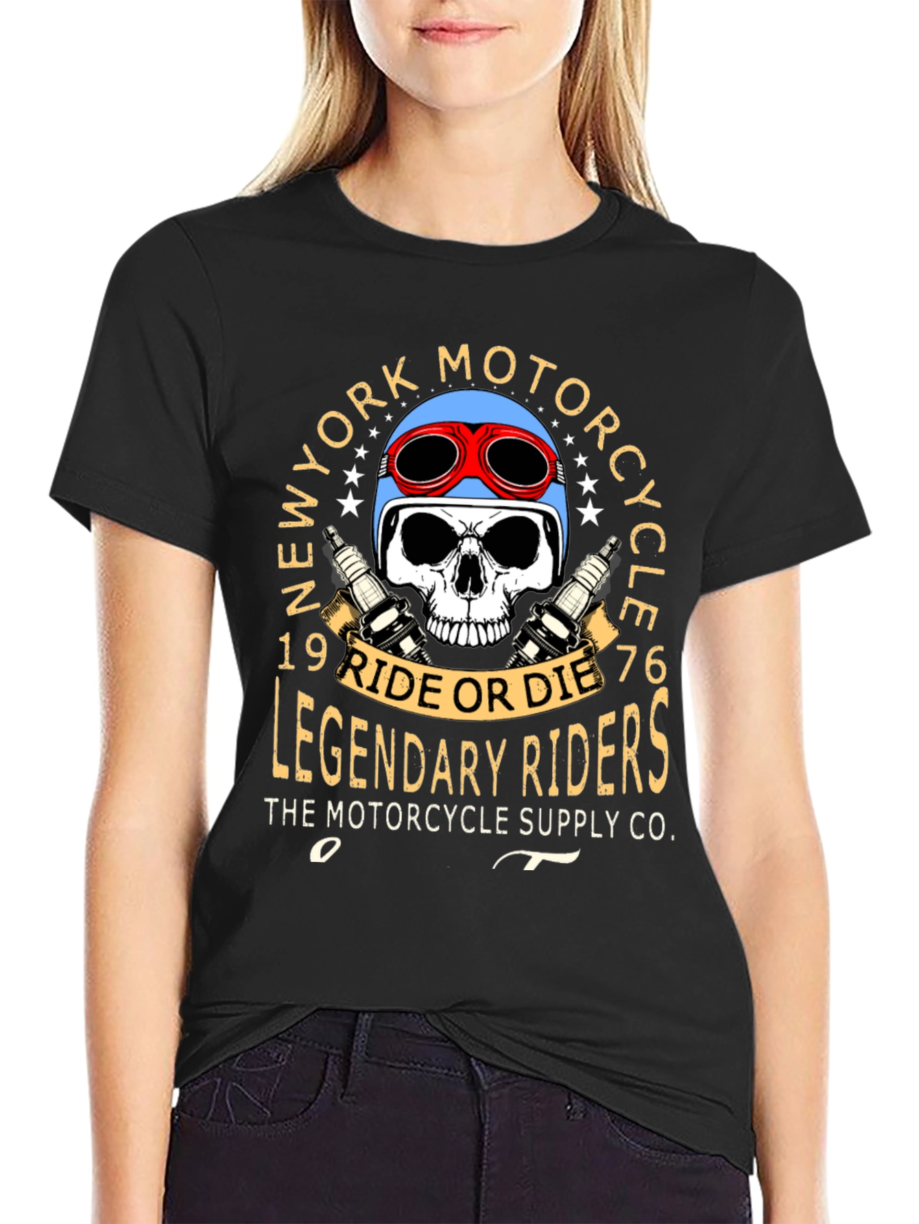 New York Motorcycle Legendary Rider Graphic Tee