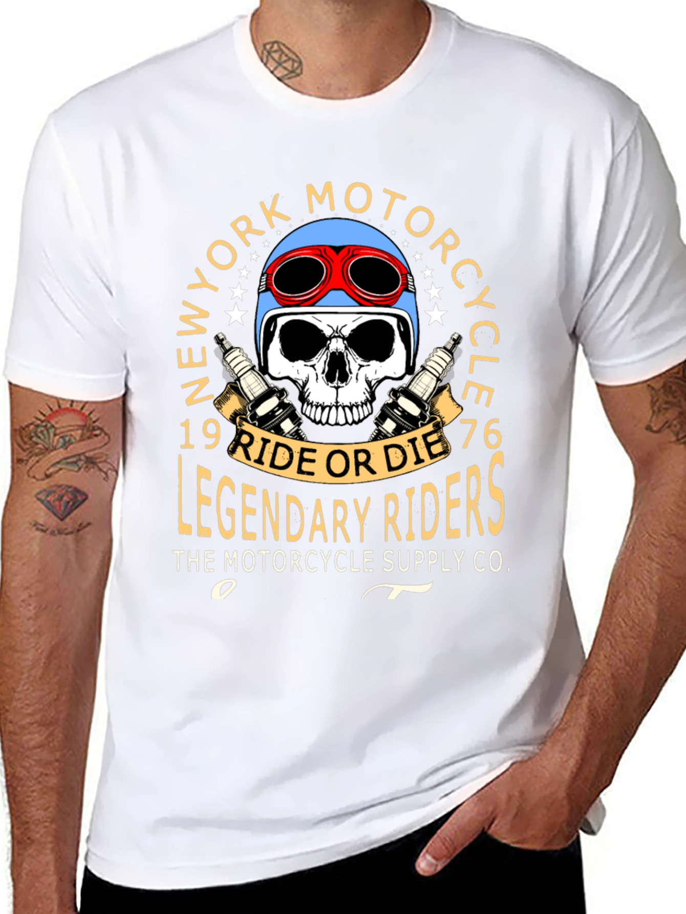 New York Motorcycle Legendary Rider Graphic Tee